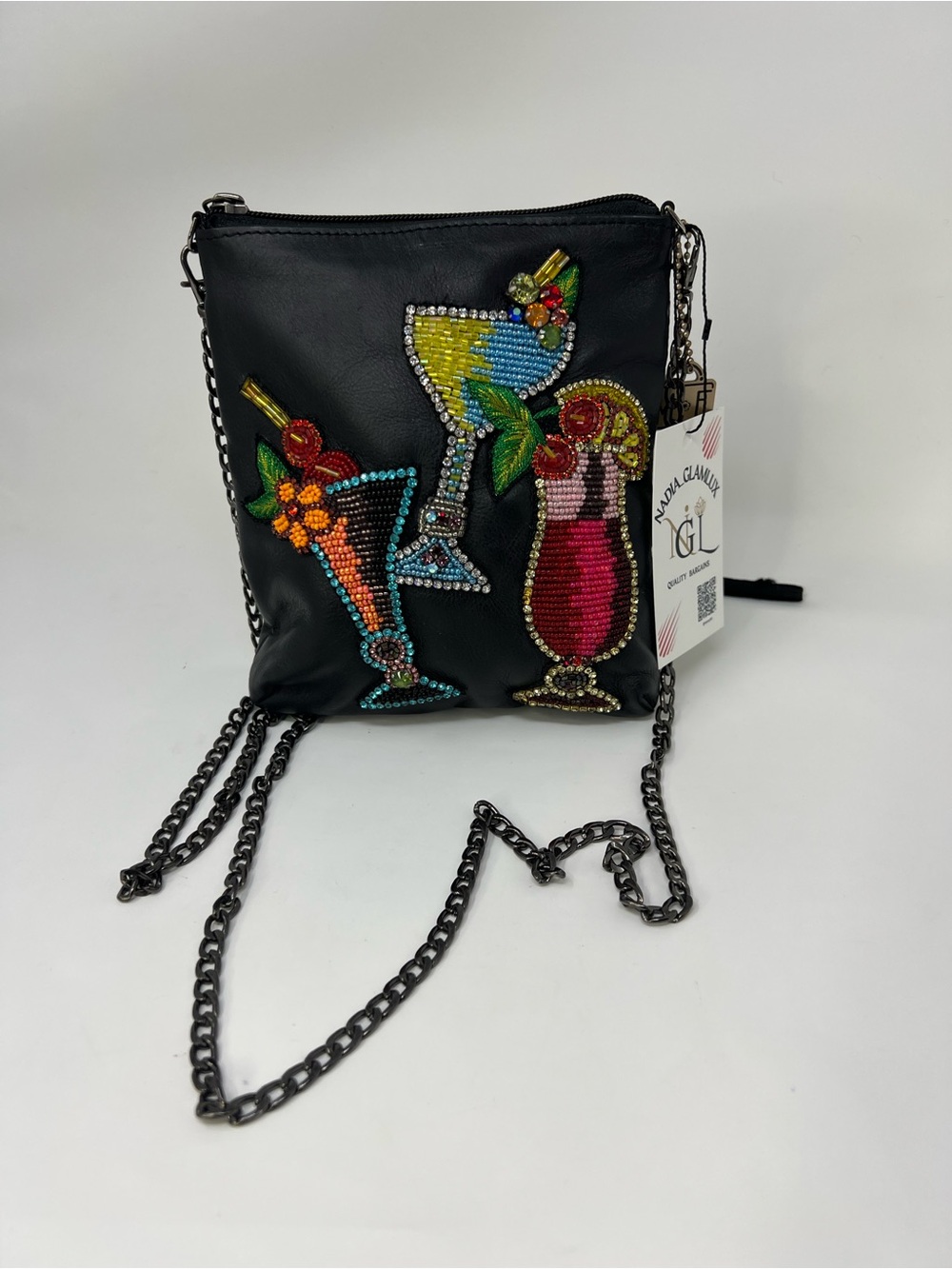 Mary Frances Beaded Leather Crossbody Bag - Picture 2 of 10
